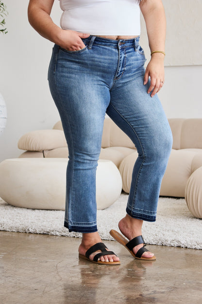 Release Hem Cropped Bootcut Jeans