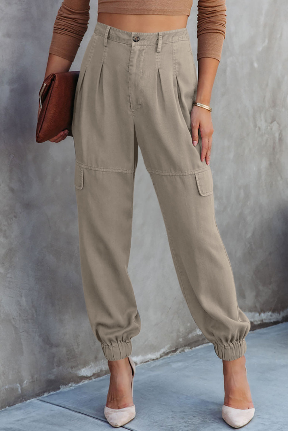 High Waist Cargo Pants