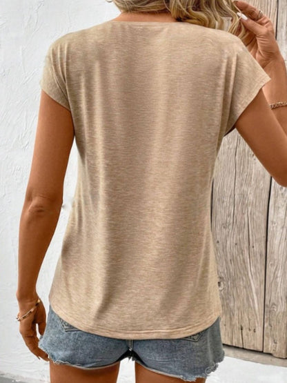 V-Neck Short Sleeve T-Shirt